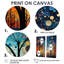 Colorful Whimsical Wanderlust III - Ensemble de 2 décorations murales multicolores-114717332-114717330-114717325
