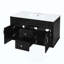 Armoire de salle de bain murale avec lavabo en céramique et tiroirs, meuble-lavabo simple de style français avec charnières à fermeture douce-2127181877