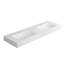 Meuble-lavabo à surface solide en résine de pierre pour salle de bain - 60,74 po de long, 18,77 de large, 71,16 lb