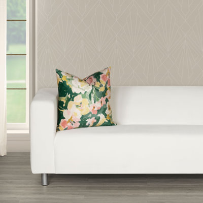 Siscovers Floral Velvet Throw Pillow Euro