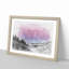 Purple Sky Over the Mountains in Abstract - Picture Frame Graphic Art Print-55765570-55765572