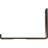 2"W x 10"D x 6 1/2"H Steel Hanging Shelf Bracket, Antiqued Brass-889515845-933098873