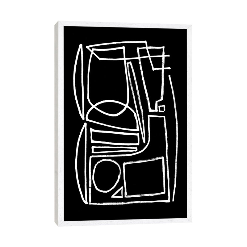 Stark by Dan Hobday - Print on Canvas, White Framed, 101.6cm H x 66.04cm W x 3.81cm D