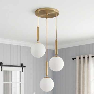 3-light Globe Cluster Pendant Light