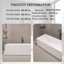 Baignoire de trempage autoportante 67 po à surface solide 67 po