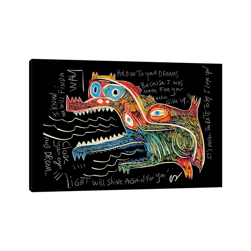 Hold on to Your Dreams 1 Piece Wrapped Canvas Painting, 152.5 cm H x 101.5 cm W