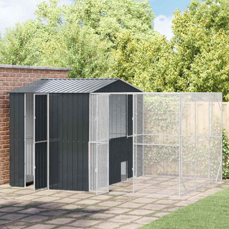 247cm Galvanised Steel Floor Bird Cage