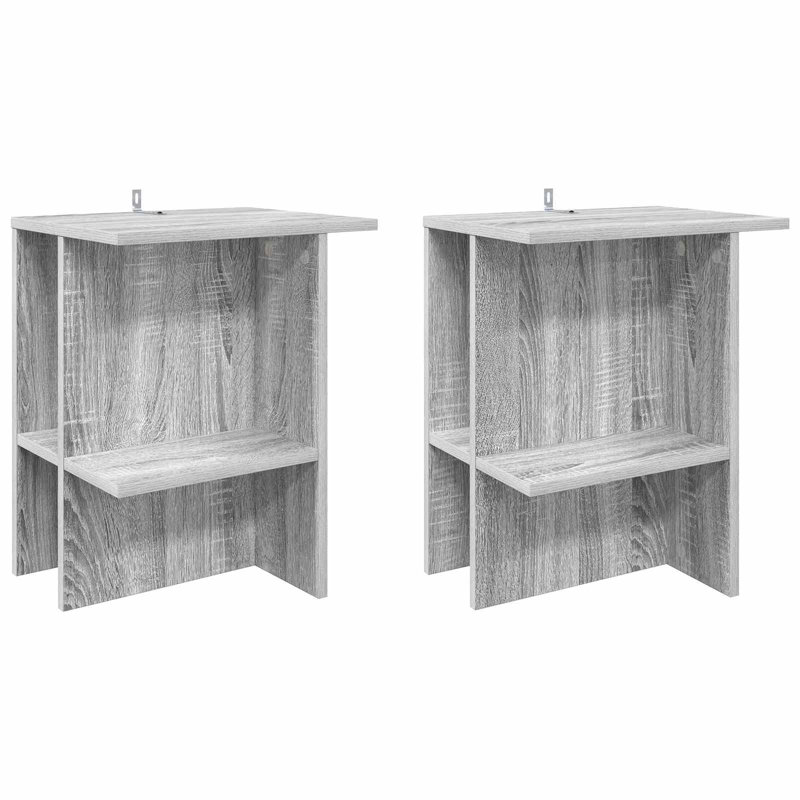Coffee Table with Storage, 49cm H x 40cm L x 30cm W, Grey Sonoma