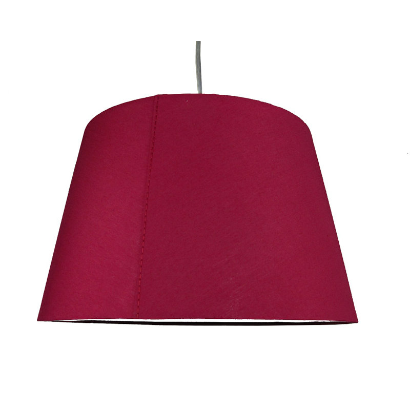 Cotton Empire Lamp Shade ( Clip On ), Burgundy, H16 x W25 x D25cm