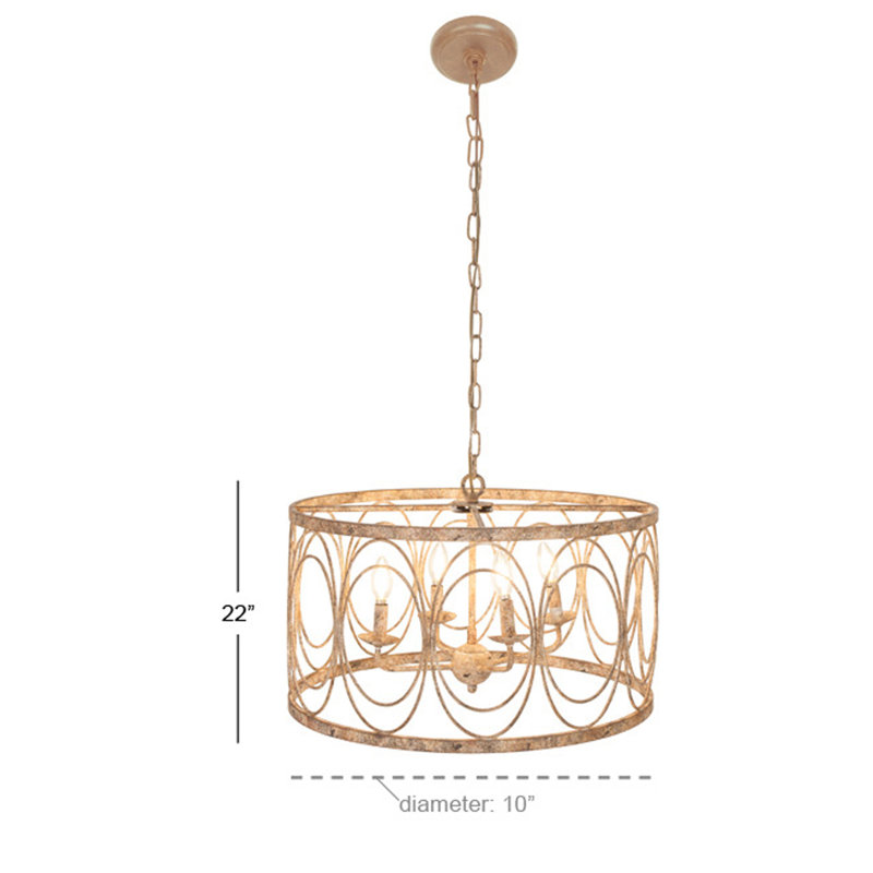 Cedarville 4 - Light Drum Chandelier