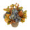 Fall Arrangement with Hydrangeas and Leaves in Rope Pot