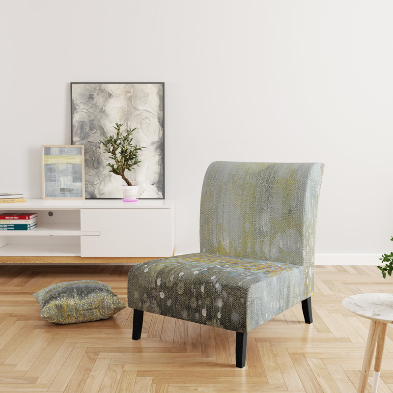 Fauteuil de chambre moderne rembourré Glam Rain Abstract III