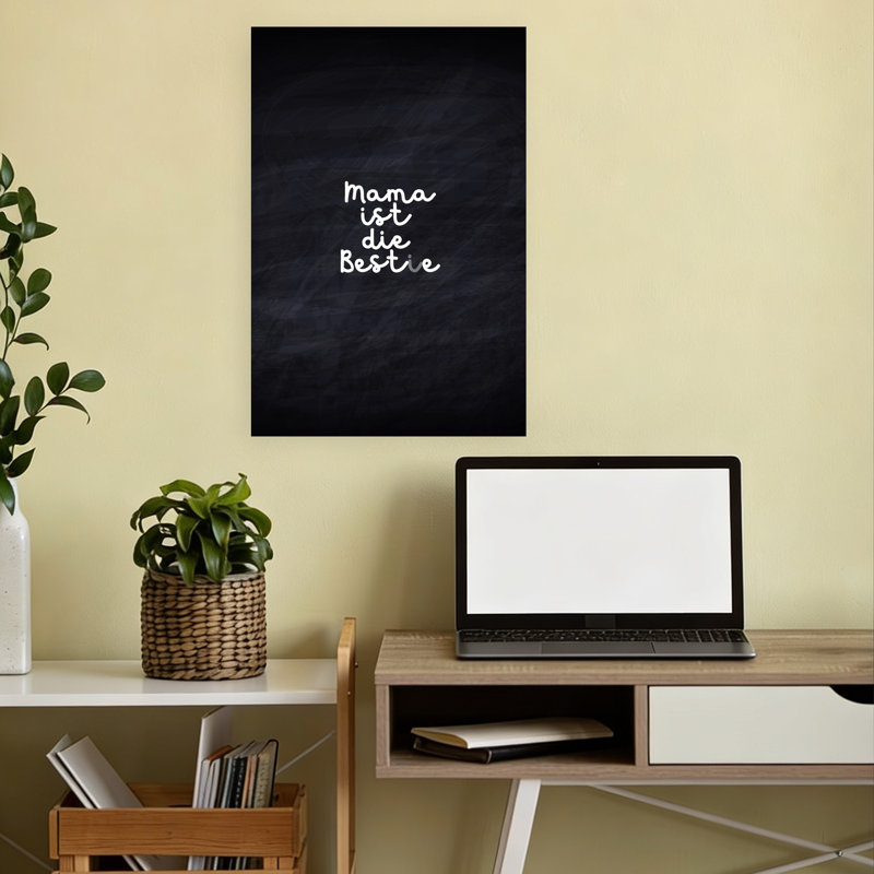 Art mural contemporain Mama, 18" H x 12" W