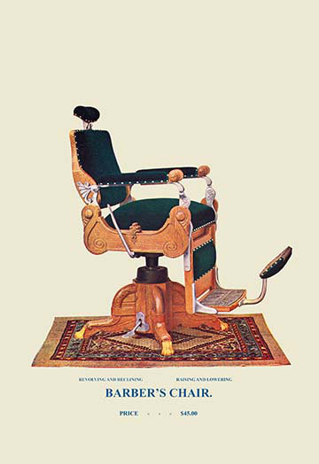 Chaise de barber, art