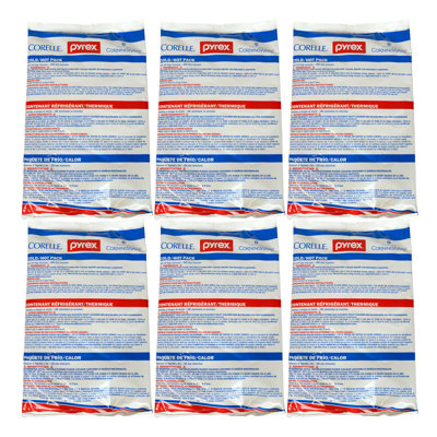 Pyrex 1122295 Large Cold/Hot Pack (6-Pack)