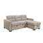  Canapé-lit modulaire avec méridienne Camden, taupe