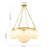 Franchell 9 - Light Cloud Glass Globe Chandelier