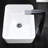 SOUEEUM 12'' White Ceramic Rectangular Bathroom Sink