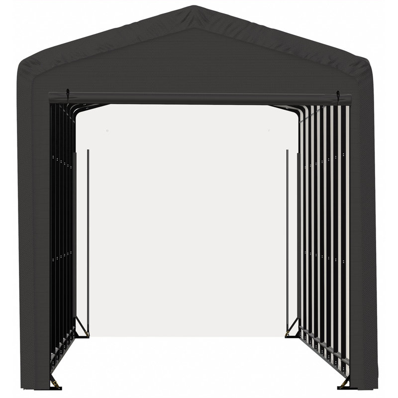 ShelterTube Wind and Snow-Load Rated Garage, 12x18x10 Grey