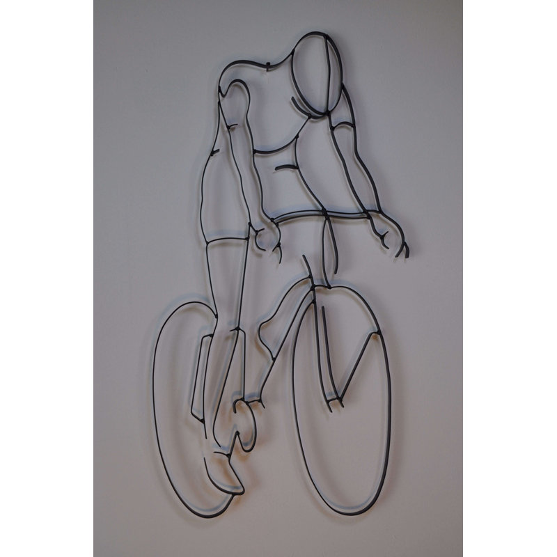 Décoration murale design bicyclist