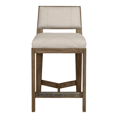 Scoville By Thom Filicia Upholstered Bar Stool with Solid Wood Frame
