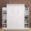 Lit escamotable double avec tablettes et DEL