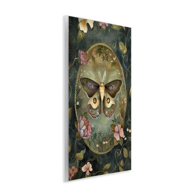 Ornement de plaque murale victorienne de papillon de nuit, design par The Dutch Lady
