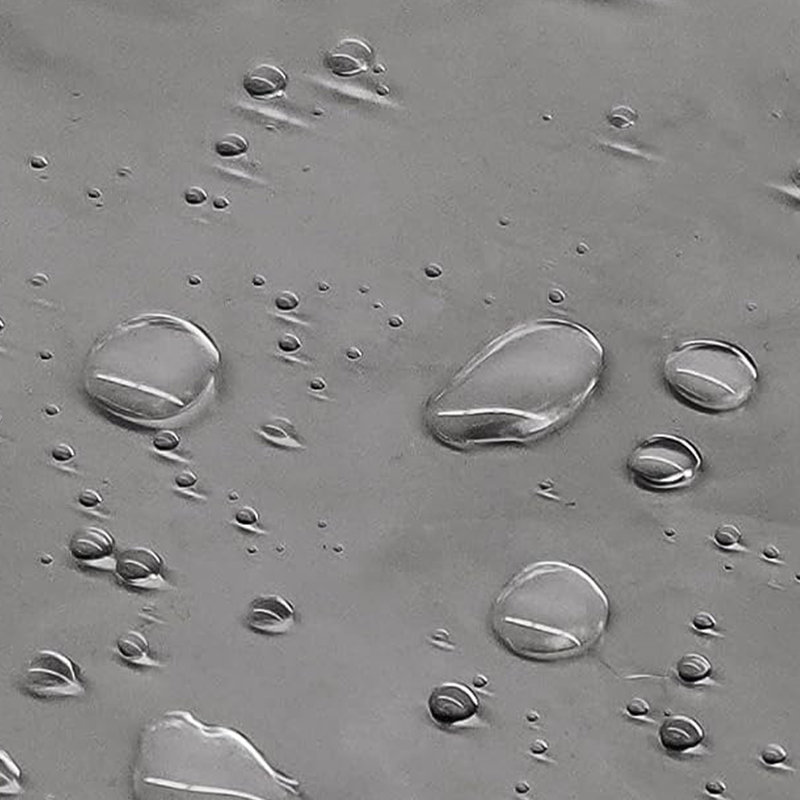 Rideau de douche Waterpoof, H 72 po x l 72 po, Transparent/noir