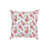 Motif floral rouge / vert est en rupture de stock