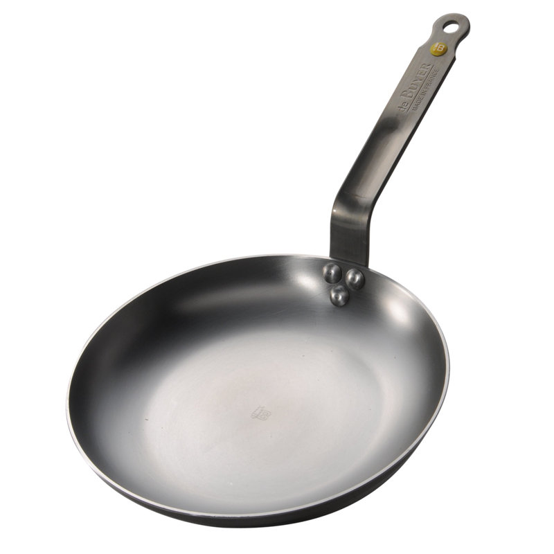 Moule à omelette rond en acier au carbone 5611,24 De Deer, antiadhésif, 9,5 po