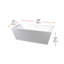 Baignoire de trempage autoportante en acrylique 67 po. X 32 po. Turner