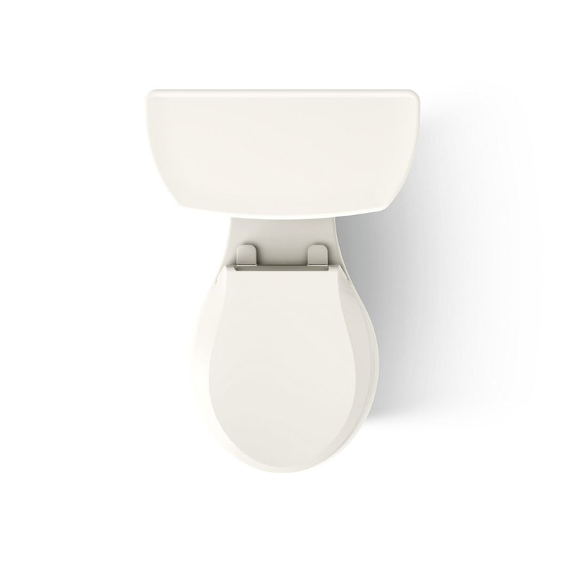 Wellworth® 1.28 GPF Water Efficient Round Two-Piece Toilet (Seat Not Included), Biscuit, Left-Hand, No