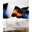 Coussin lombaire et contemporain fire