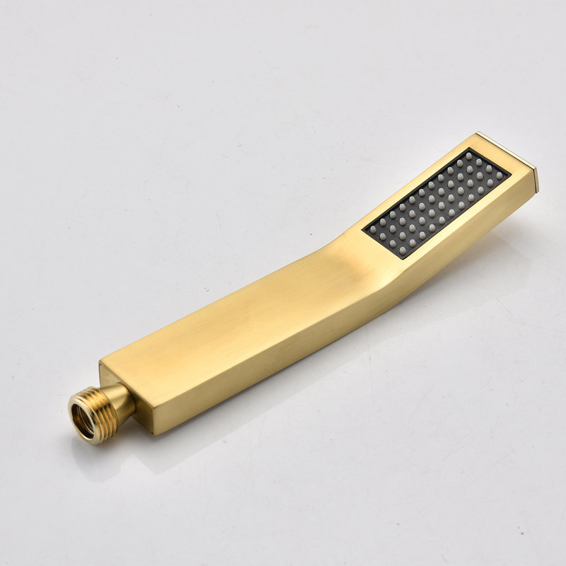 Douche à pluie de 12 po en laiton doré - Buse autonettoyante fixée au mur pour une expérience de douche attrayante, pomme de douche à fixation sur tuyau American Standard, douche apaisante,