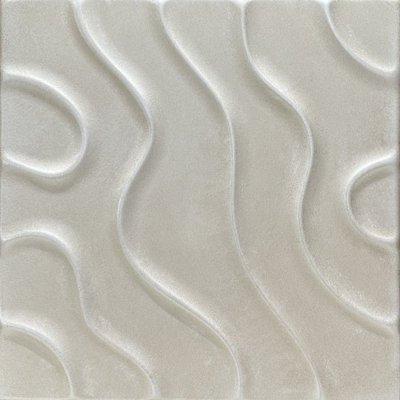 Art moderne - tuile de plafond à coller en mousse 1,6 pi x 1,6 pi