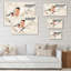 Bouvreuil beige, reproduction de cadre flottant sur toile-1219494366-1219494363