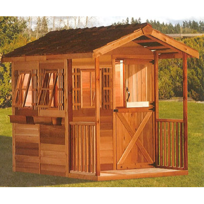 Gardener's Delight 6ft W x 9ft D Western Red Cedar Wood Storage Shed