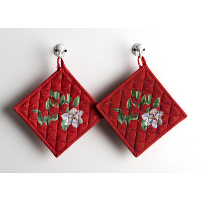 Maison d'Hermine Noel 100% Cotton Pot Holder Set - 8" x 8"