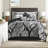 Premium Bedding Sets Cotton Sateen Cal King, Modern Damask For Home