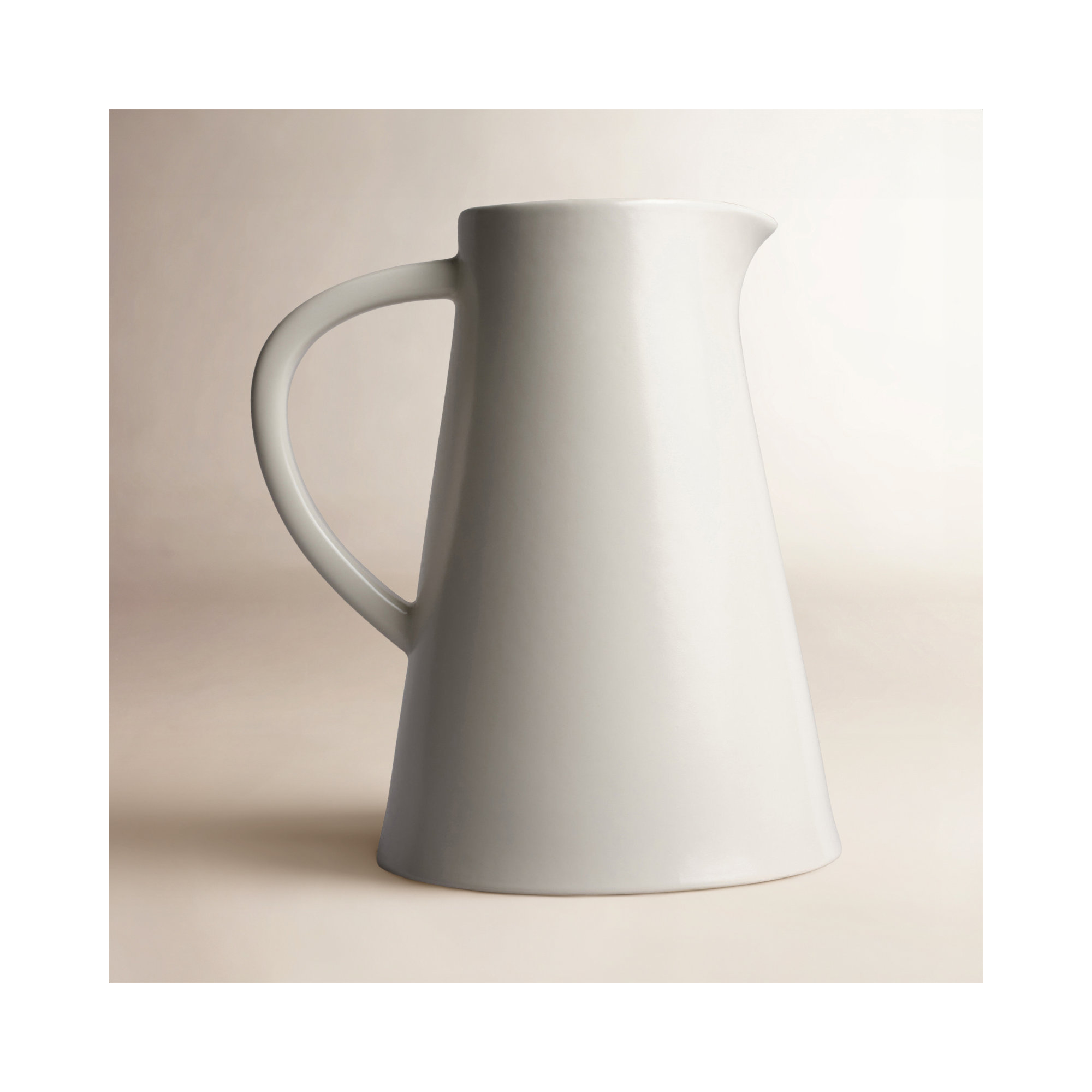 Year & Day Ceramic Pitcher, Beige
