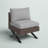 Boydston Powder Coated Steel Outdoor Armless Lounge Chair with Olefin Cushions