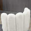 HOMCOM Bar Stools Set of 2 Modern Boucle Shell Barstools Steel Base Cream