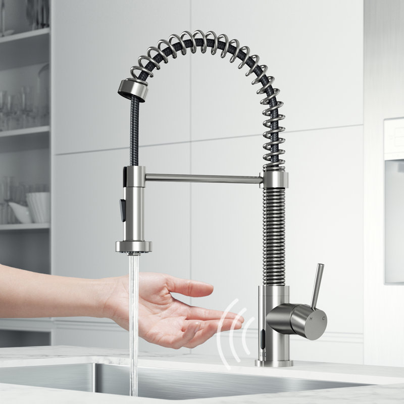 Robinet de cuisine Edison, Acier inoxydable