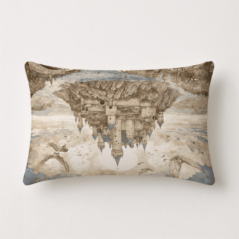Twilight Keep Indoor And Outdoor Throw Pillow, Rectangle 14"H x 20"W