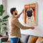 Geometric Pug Modern - Wrapped Canvas-1113753453-1113753454