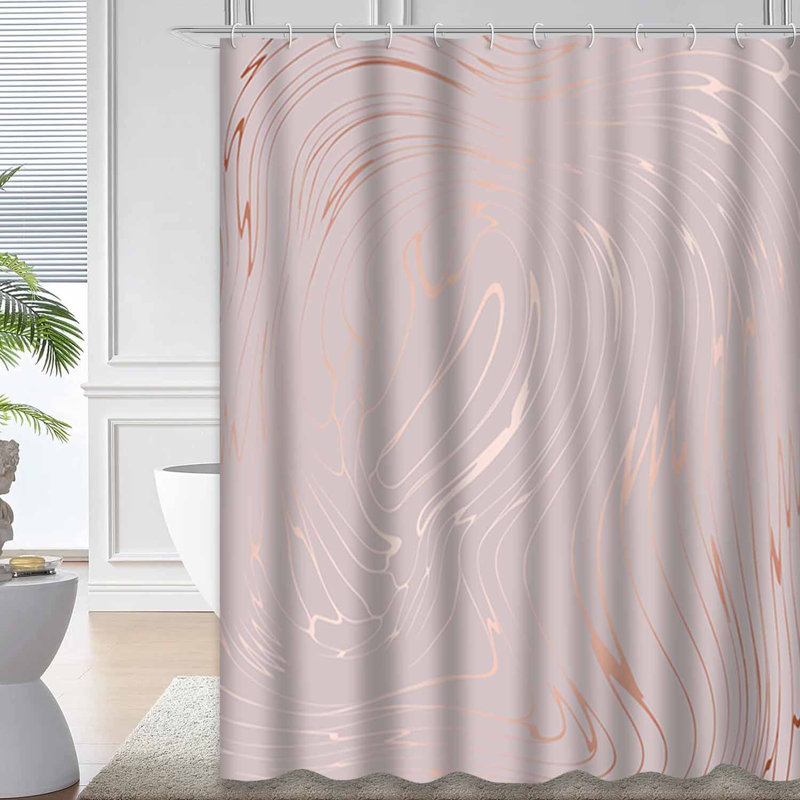 Rideau de douche Rose, L 72 po x l 78 po
