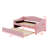 Upholstered Daybed With Light And Trundle-898233059