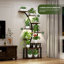 Support pour plante d'intérieur à 9 niveaux, 63,6 po de hauteur avec 5 lumières de croissance, modes d'éclairage réglables (5/3/2 lumières), gradation à 10 niveaux et 3 réglages de minuterie, écoénergétique, parfait pour la croissance des plantes