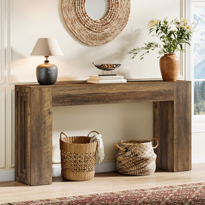 Rectangular Engineered Wood Console Table
