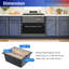 21" x 18" Undermount Single Bowl Quartz/Granite Composite Kitchen Sink with Workstation-111027045